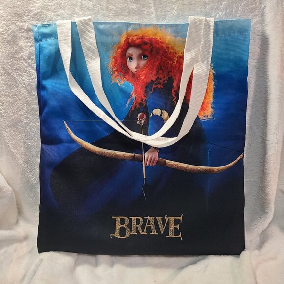Disney Pixar Brave Merida Cloth Tote Bag 16โ x 14โ Bookish Grocery Princess NEW - Picture 4 of 5